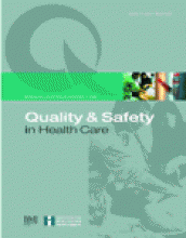 Quality and Safety in Health Care: 11 (1)